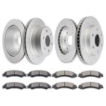 ECCPP Ceramic Brake Pads And Rotors Front Rear For Chevy Silverado 1500 LT LS Sale Coupon