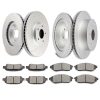 ECCPP Ceramic Brake Pads And Rotors Front Rear For Nissan Murano LE S SL SV 3.5L Sale Coupon