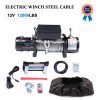 ECCPP ECCPP 12V 12000LBS Electric Winch Steel Cable Truck Trailer Off Road 4WD w/cover Sale Coupon
