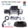 ECCPP ECCPP 13000LBS Electric Winch Steel Cable Off Road Truck Towing Trailer w/cover Sale Coupon