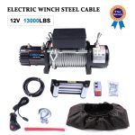 ECCPP ECCPP 13000LBS Electric Winch Steel Cable Off Road Truck Towing Trailer w/cover Sale Coupon