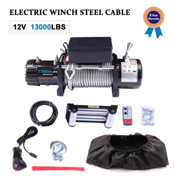 ECCPP ECCPP 13000LBS Electric Winch Steel Cable Off Road Truck Towing Trailer w/cover Sale Coupon