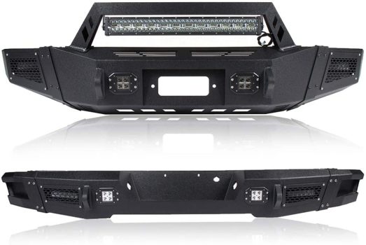 ECCPP Steel Front and Rear Bumper w/LED Light D-rings for 2009-2014 Ford F150 Sale Coupon