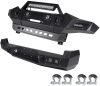 ECCPP 2005-2015 Toyota Tacoma Offroad Steel Front Rear Bumper w Leds D-rings Winch Sale Coupon
