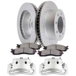 ECCPP Front Brake Rotors Calipers And Ceramic Pads For Dodge Ram 1500 2500 2006-2008 Sale Coupon
