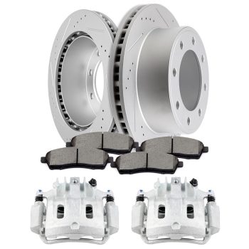 ECCPP Rear Brake Rotors Calipers Ceramic Pad For Ford Excursion F-250 F-350 Super Duty Sale Coupon