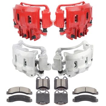 ECCPP Front Rear Brake Calipers Ceramic Pads For Ford F-250 F-350 Super Duty 2000-2004 Sale Coupon