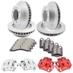 ECCPP Front Rear Brake Rotors Calipers Ceramic Pads For Ford F-250 F-350 Super Duty Sale Coupon