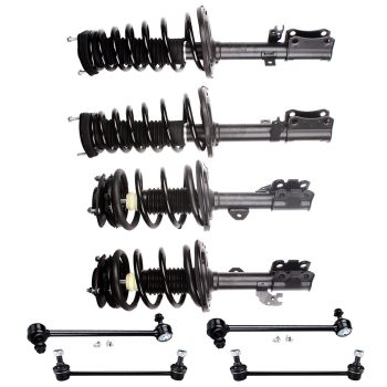 ECCPP For 2007-2011 Toyota Camry 4WD Front Rear Strut Assembly Shocks Sway Bar Links Sale Coupon