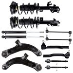 ECCPP Rear Shocks and Front Struts Control Arms + Tie Rod Ends For 07-12 Nissan Versa Sale Coupon