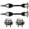 ECCPP Front Left or Right 2x Wheel Hub Bearing 2x CV Axle Shaft For Cadillac Escalade Sale Coupon