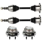 ECCPP Front Left or Right 2x Wheel Hub Bearing 2x CV Axle Shaft For Cadillac Escalade Sale Coupon