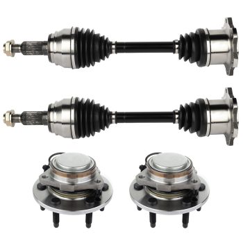 ECCPP Front Left or Right 2x Wheel Hub Bearing 2x CV Axle Shaft For Cadillac Escalade Sale Coupon