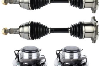 ECCPP Front 2 Wheel Hub Bearing+2 CV Axle ShaftFor Chevy Sierra GMC Silverado 1500 Sale Coupon