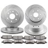 ECCPP Ceramic Brake Pads And Rotors Front Rear For Chevy Tahoe 08 09 10 11 12 13 14 Sale Coupon