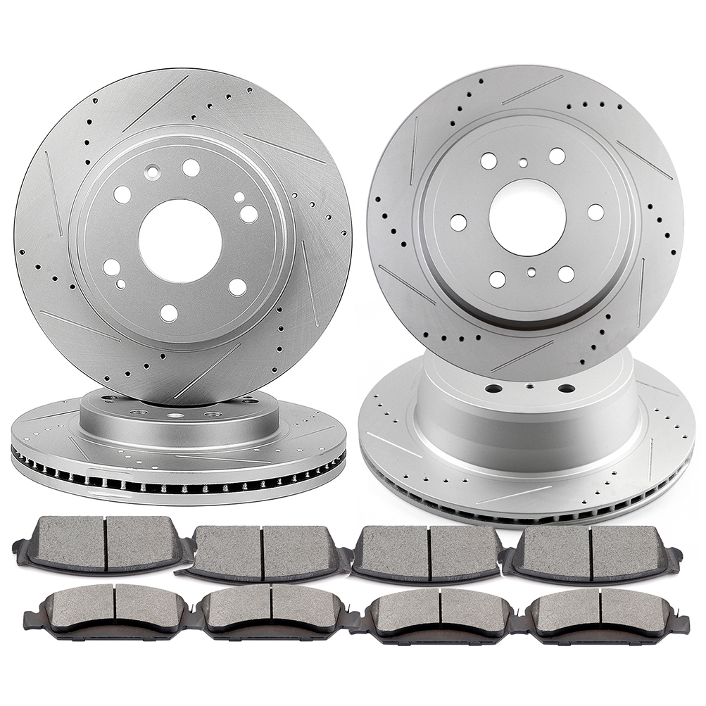 ECCPP Ceramic Brake Pads And Rotors Front Rear For Chevy Tahoe 08 09 10 11 12 13 14 Sale Coupon