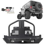 ECCPP 2007-2018 Jeep Wrangler JK W/O Oil Drum Rear Bumper w/ Tire Carrier Lights Sale Coupon