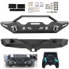 ECCPP 2007-2017 Jeep Wrangler Heavy Duty Front + Rear Bumper w/ Winch Plate -2 PCS Sale Coupon