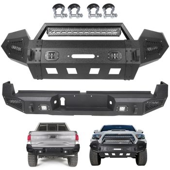 ECCPP Front & Rear Steel Step Bumper for 2016-2018 Toyota Tacoma -2 PCS Sale Coupon