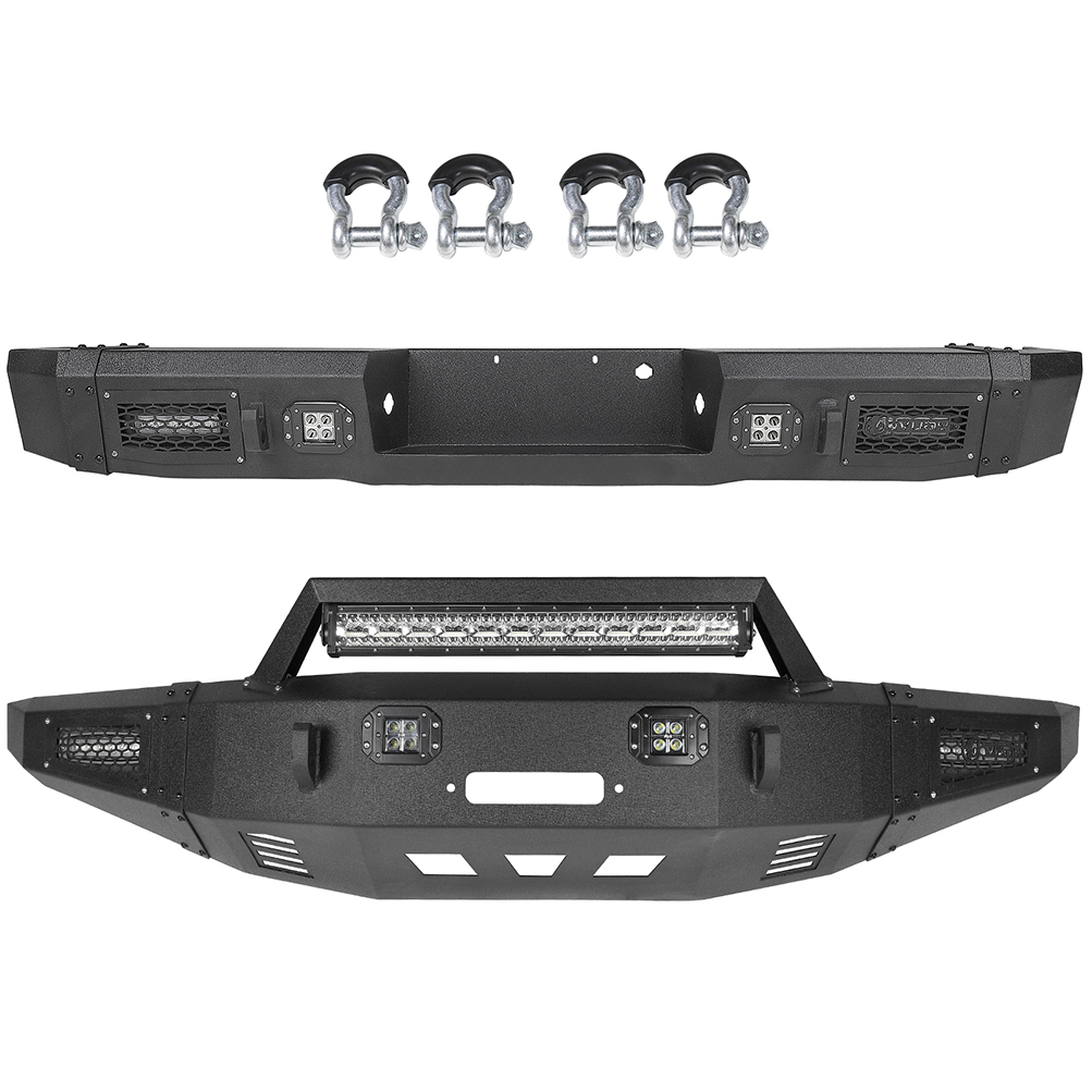 ECCPP Front & Rear Steel Step Bumper for 2010-2014 Ford F-150 -2 PCS Sale Coupon