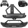 ECCPP For 2007-2018 Jeep Wrangler JK Front Rear Bumper w/ Spare Tire Carrier Sale Coupon