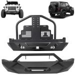 ECCPP For 07-18 Jeep Wrangler JK Front Bumper Rear Bumper Tire Carrier W/O Oil Drums Sale Coupon