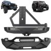 ECCPP For 2007-2018 Jeep Wrangler JK Front Bumper Rear Bumper w/ Tire Carrier Steel Sale Coupon