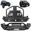 ECCPP Front bumper+Rear Bumper w/ Tire Carrier Fits 2007-18 Jeep Wrangler JK Steel Sale Coupon
