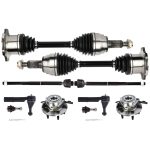 ECCPP Front Tie Rod End Wheel Hub Bearing CV Axle Shaft For 2007-2013 GMC Sierra 1500 Sale Coupon