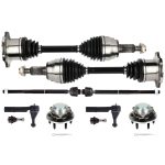 ECCPP Front Tie Rod End Wheel Hub Bearing CV Axle Shaft For 2009-13 Yukon Sierra 1500 Sale Coupon