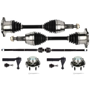 ECCPP Front Tie Rod End Wheel Hub Bearing CV Axle Shaft For 2009-13 Yukon Sierra 1500 Sale Coupon