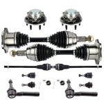 ECCPP Front Tie Rod End Wheel Hub Bearing CV Axle Shaft For 1999-2006 Silverado 1500 Sale Coupon