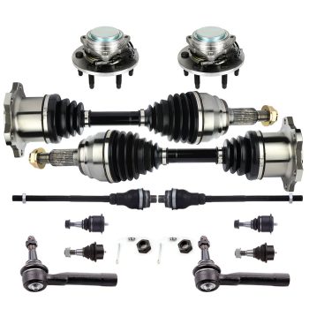 ECCPP Front Tie Rod End Wheel Hub Bearing CV Axle Shaft For 1999-2006 Silverado 1500 Sale Coupon