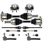 ECCPP Front Tie Rod End with Wheel Hub Bearing CV Axle Shaft For 2002-2006 Escalade Sale Coupon