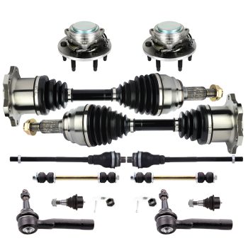 ECCPP Front Tie Rod End with Wheel Hub Bearing CV Axle Shaft For 2002-2006 Escalade Sale Coupon