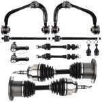 ECCPP Front Upper Control Arm Suspension Kits with CV Axle Shaft For 2005-08 Ford F150 Sale Coupon