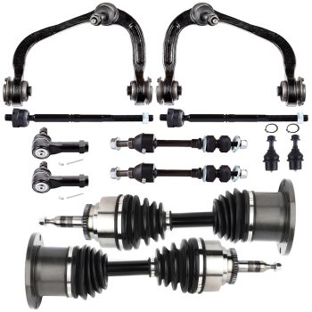 ECCPP Front Upper Control Arm Suspension Kits with CV Axle Shaft For 2005-08 Ford F150 Sale Coupon