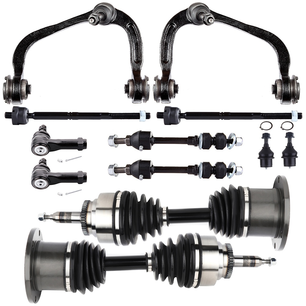 ECCPP Front Upper Control Arm Suspension Kits with CV Axle Shaft For 2005-08 Ford F150 Sale Coupon