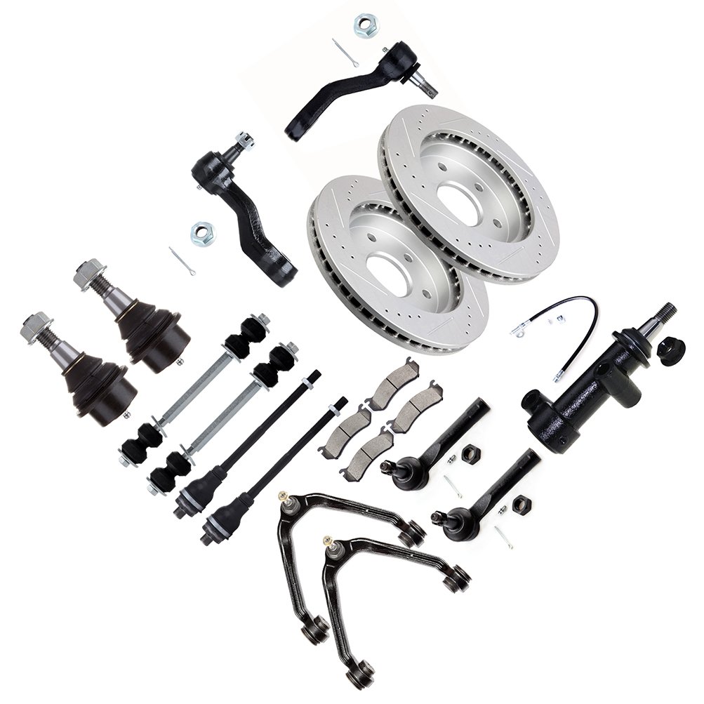 ECCPP Front Upper Control Arm Suspension Brake Rotor Pad For 2000-06 Yukon Sierra 1500 Sale Coupon