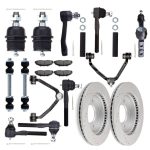 ECCPP Front Upper Control Arm Suspension with Brake Rotor Pad For 1997-2003 Ford F-150 Sale Coupon