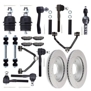 ECCPP Front Upper Control Arm Suspension with Brake Rotor Pad For 1997-2003 Ford F-150 Sale Coupon