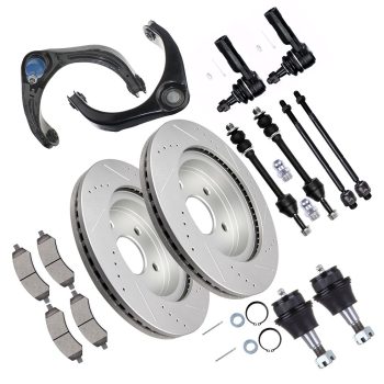 ECCPP Front Upper Control Arm Suspension with Brake Rotor Pad For 06-08 Dodge Ram 1500 Sale Coupon