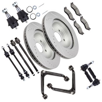 ECCPP Front Upper Control Arm Suspension with Brake Rotor Pad For 02 03 04 05 Ram 1500 Sale Coupon
