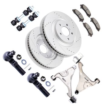 ECCPP Front Lower Control Arm Suspension with Brake Rotor Pad For 2006-11 Lucerne DTS Sale Coupon