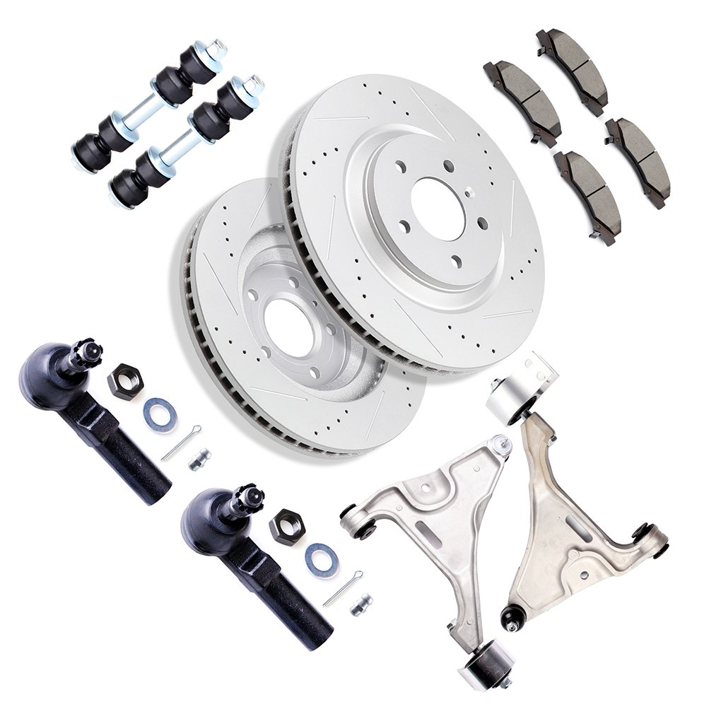 ECCPP Front Lower Control Arm Suspension with Brake Rotor Pad For 2006-11 Lucerne DTS Sale Coupon