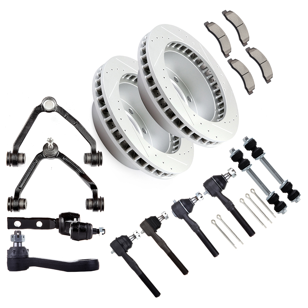 ECCPP Front Control Arm Suspension Brake Rotor Pad For 2000-2003 Ford F-250 Super Duty Sale Coupon