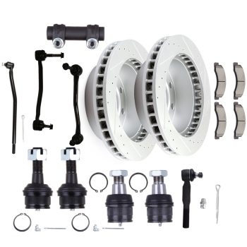 ECCPP Front Tie Rod End Suspension Brake Rotor Pad For 2000-04 Ford Excursion F250 350 Sale Coupon