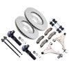 ECCPP Front Lower Control Arm Suspension with Brake Rotor Pad For 2006 07-2011 Lucerne Sale Coupon