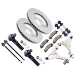 ECCPP Front Lower Control Arm Suspension with Brake Rotor Pad For 2006 07-2011 Lucerne Sale Coupon