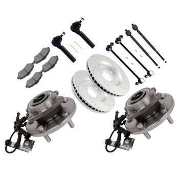 ECCPP Front Suspension Wheel Hub Bearing + Brake Rotor Pad For 2008-2016 Grand Caravan Sale Coupon